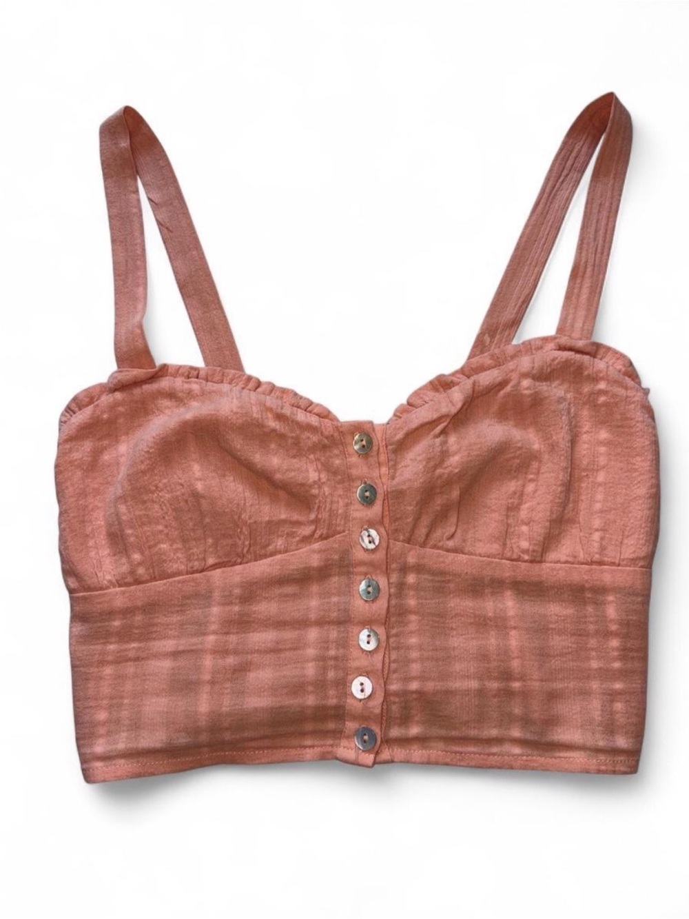 love on a hanger Coral Smocked Tank Top